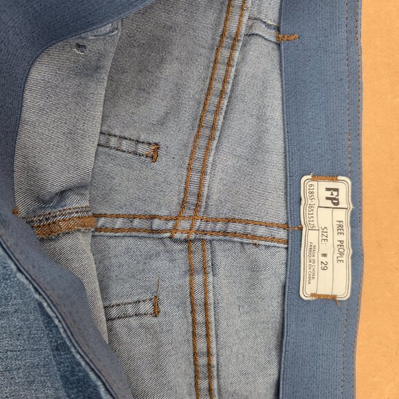 Free People Just Float On Flare Jeans Womens   Blue Stretch 29 x 34 - Picture 7 of 16